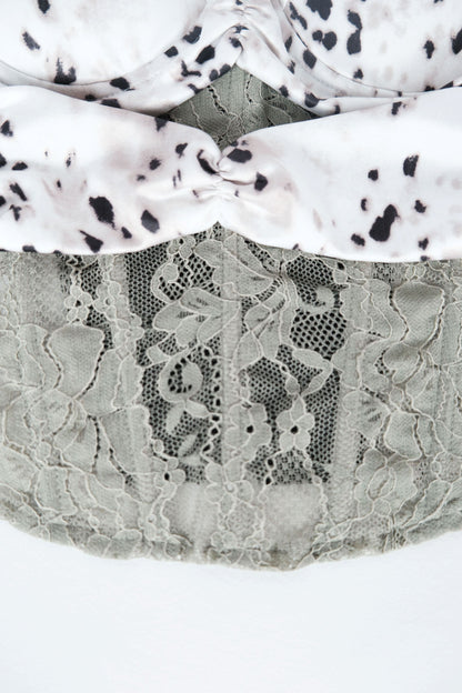 Leopard Print Boned Corset