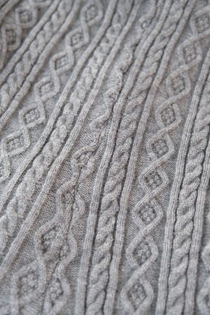 Cozy Hooded Cable Knit Jumpsuit