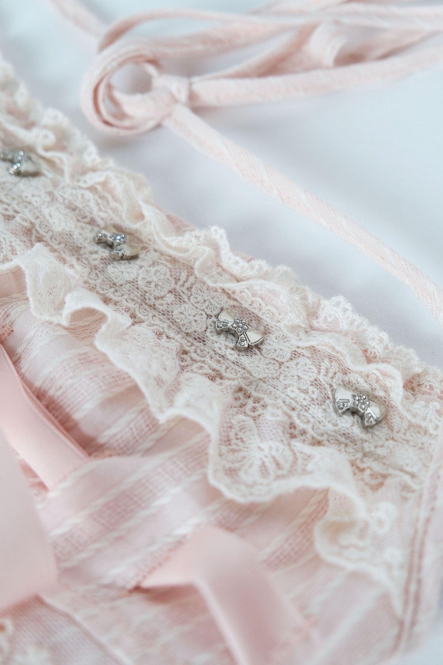 Sweetheart Neck Camisole with Cascading Tulle Mini Skirt