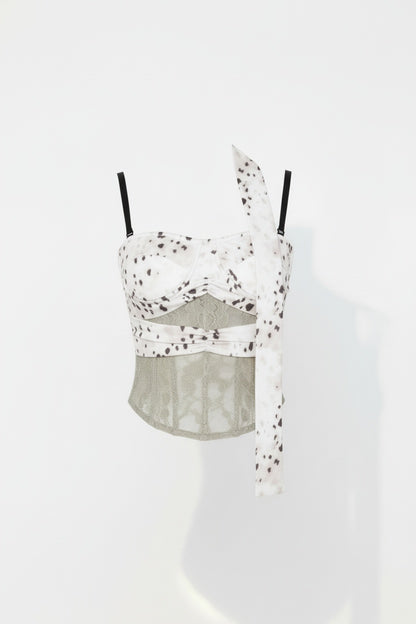 Leopard Print Boned Corset