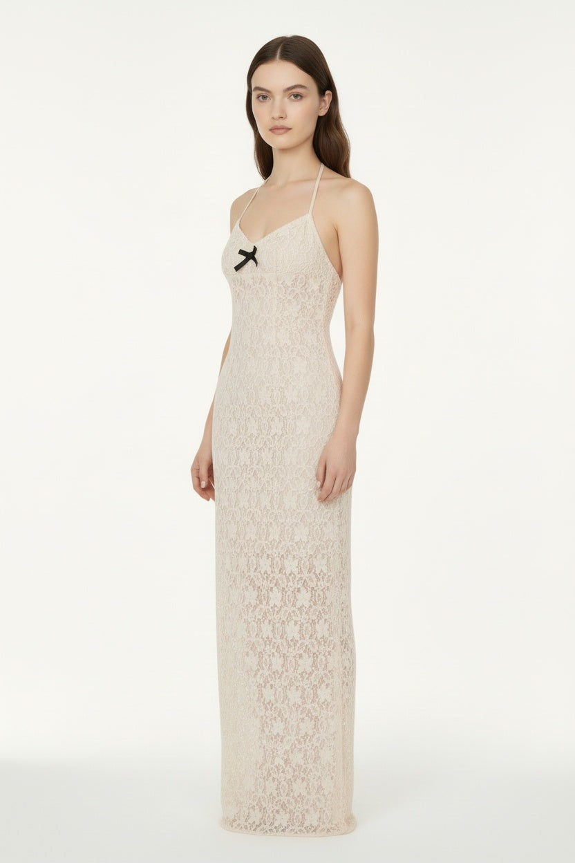 Polka Dot Slip Maxi Dress