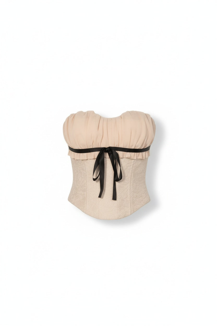 Lace Boned Bustier Corset