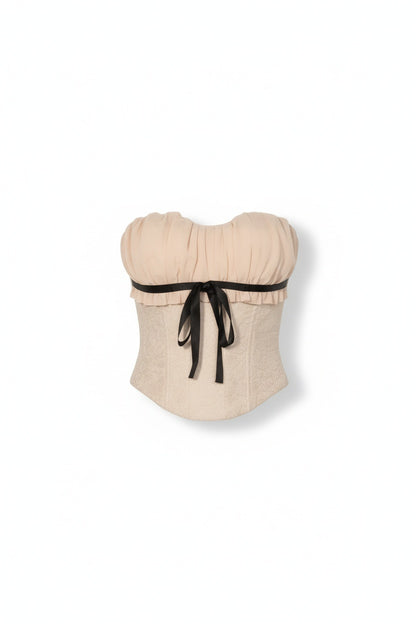 Lace Boned Bustier Corset