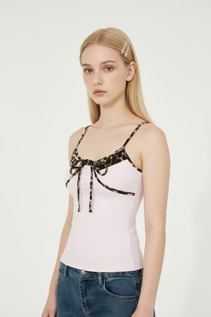 Pink Leopard Print Camisole