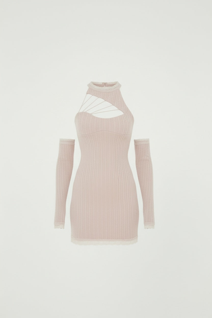 Off-Shoulder Knit Dress