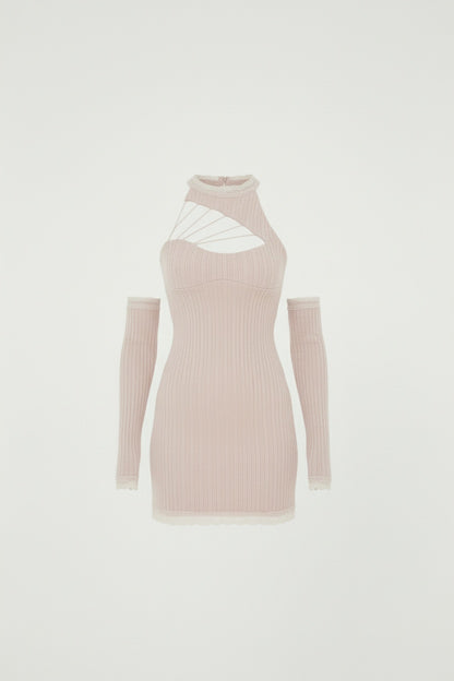 Off-Shoulder Knit Dress