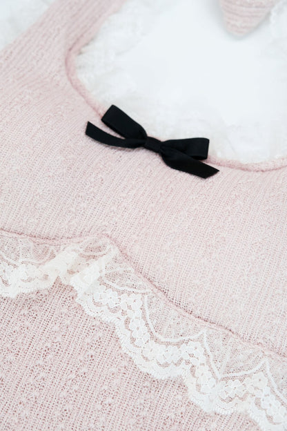 Pink Lace-Trim Camisole