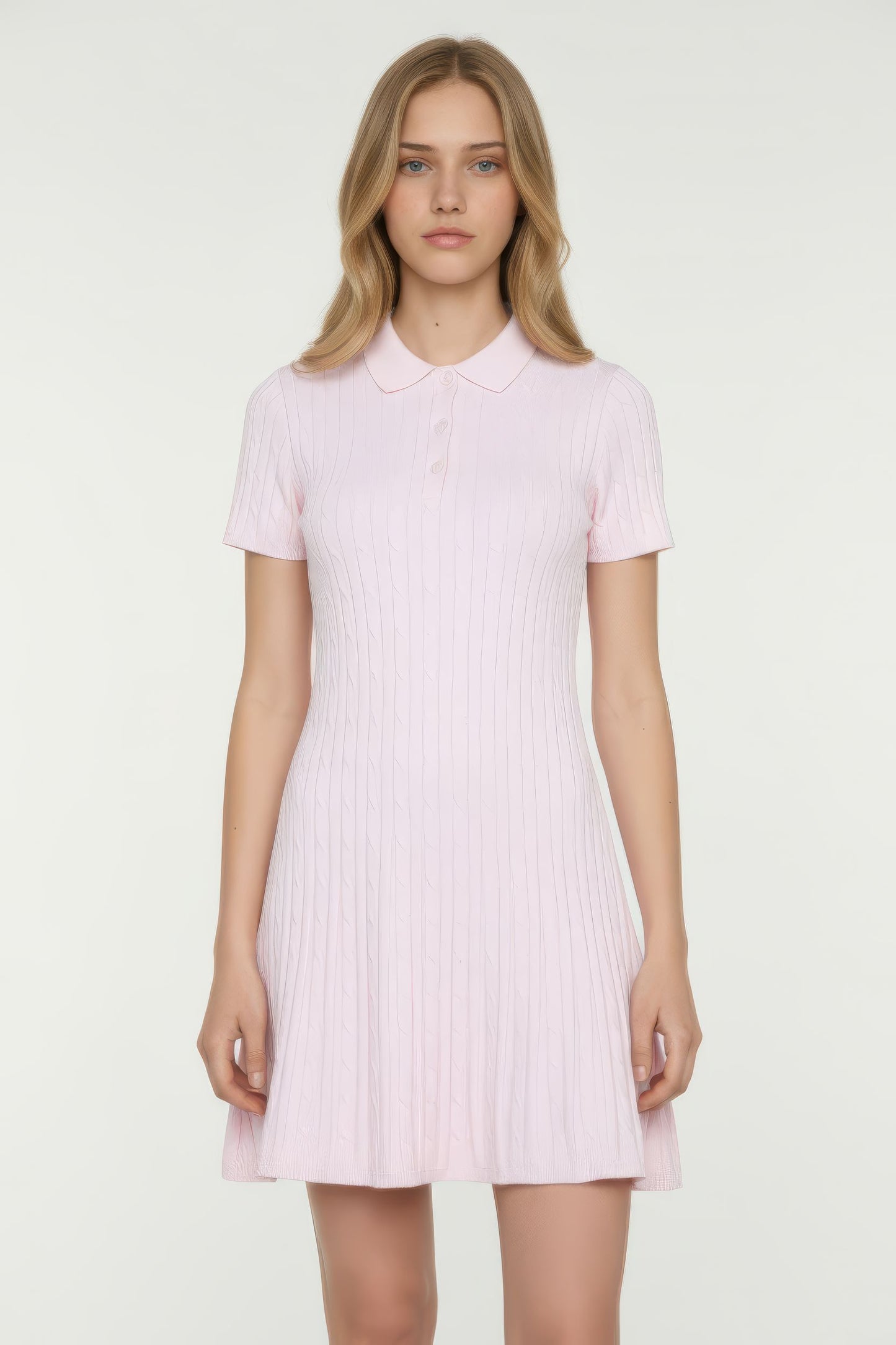 Classic Polo Neck Sweater Dress