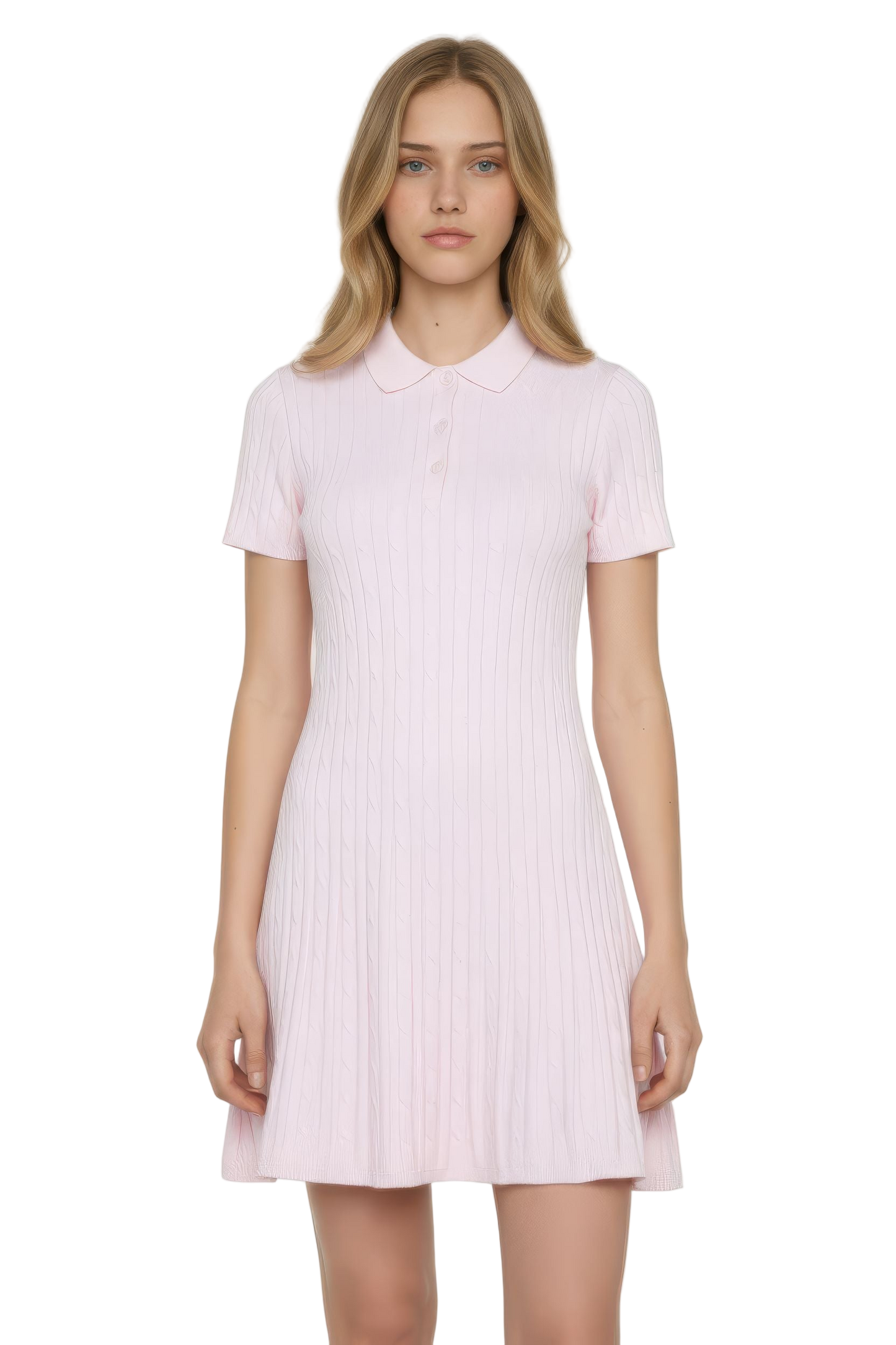 Classic Polo Neck Sweater Dress