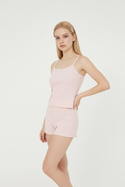 Soft Blush Pink Two-Piece Loungewear