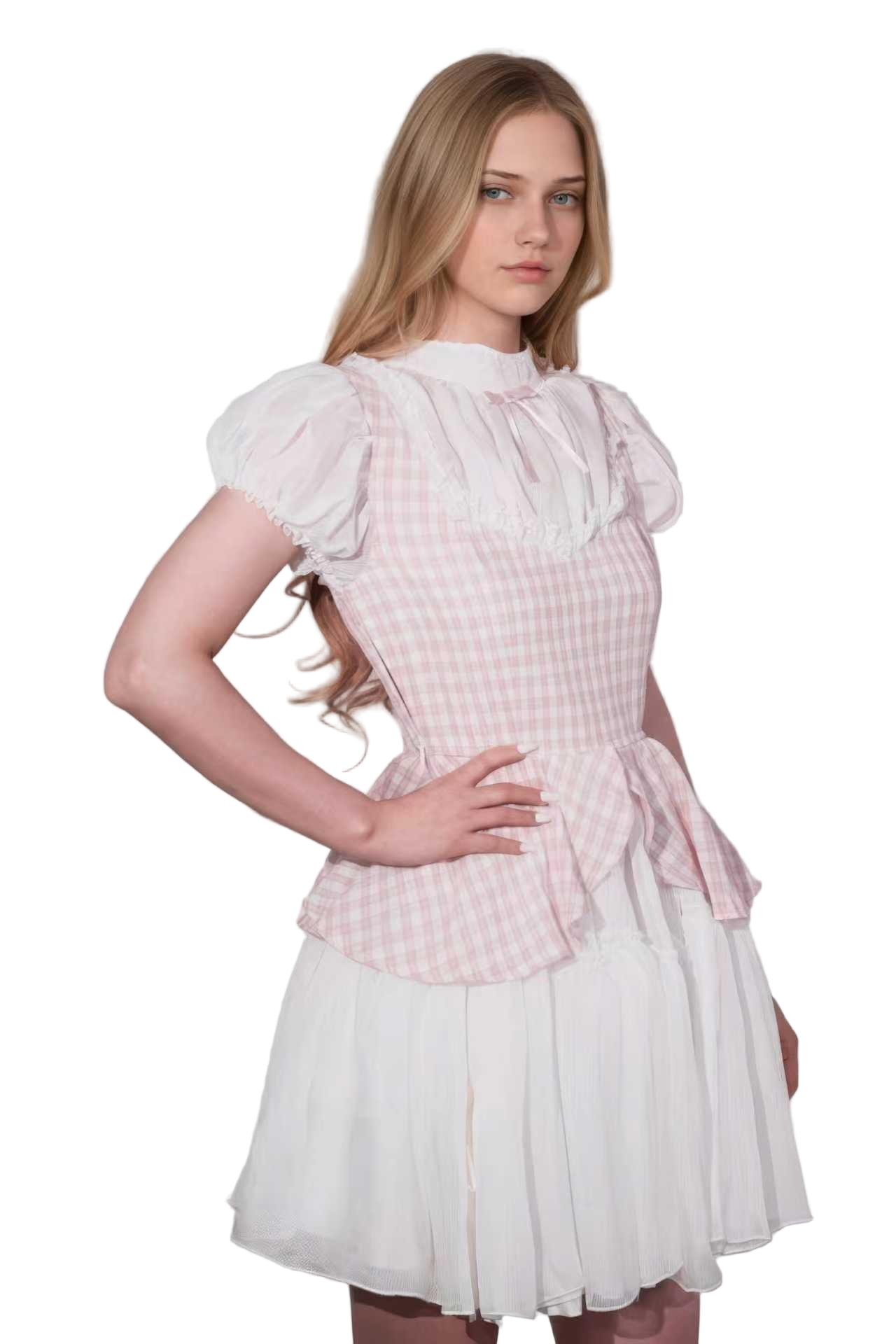 Gauze Plaid Dress Fabric