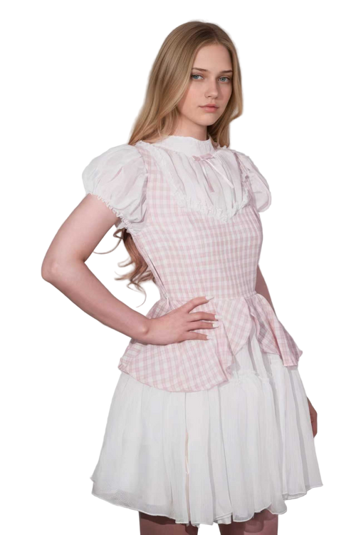 Gauze Plaid Dress Fabric