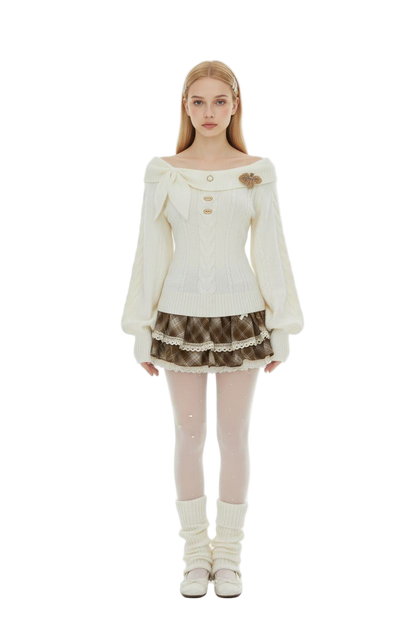 Bunny-Ear Decor Sweater