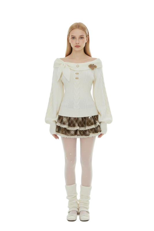 Bunny-Ear Decor Sweater