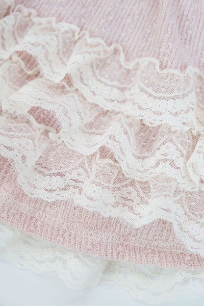 Pink Lace-Trim Camisole