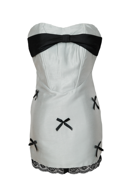 Flirty Bow-Front Mini Dress