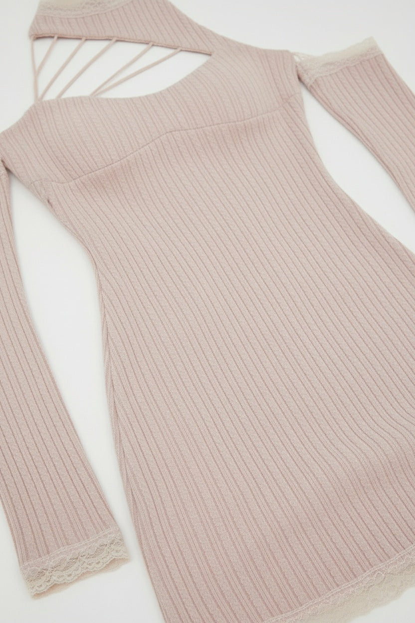 Off-Shoulder Knit Dress