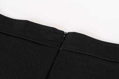 Black Chunky Knit Top