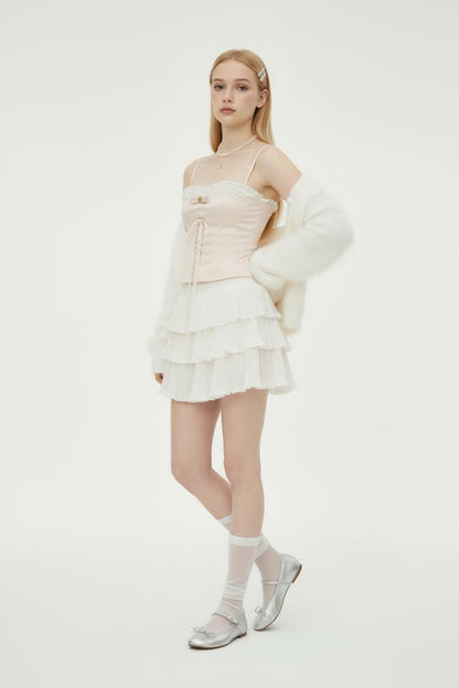 Cute Bow-Tie Lace Bralette Cami