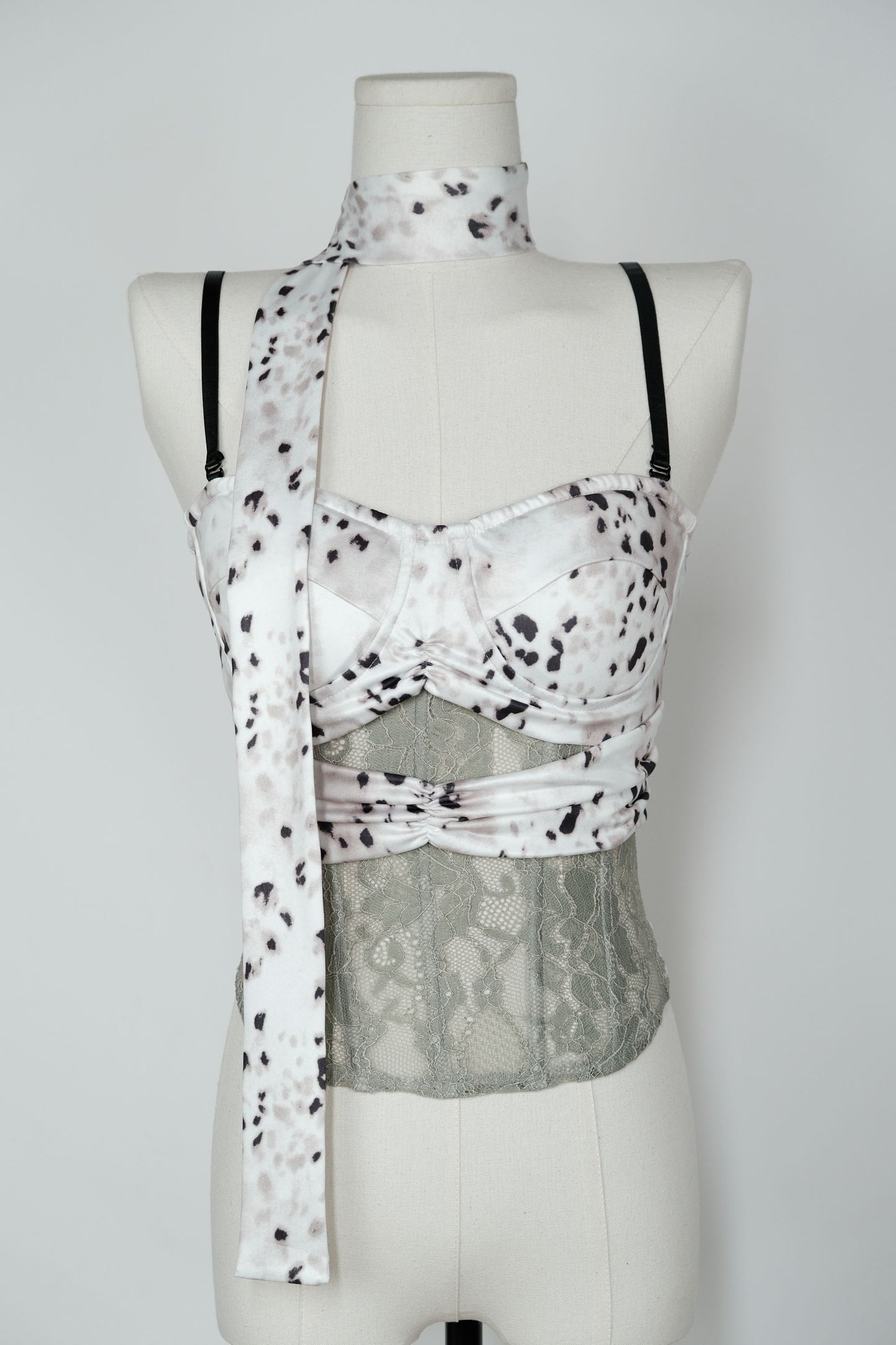 Leopard Print Boned Corset