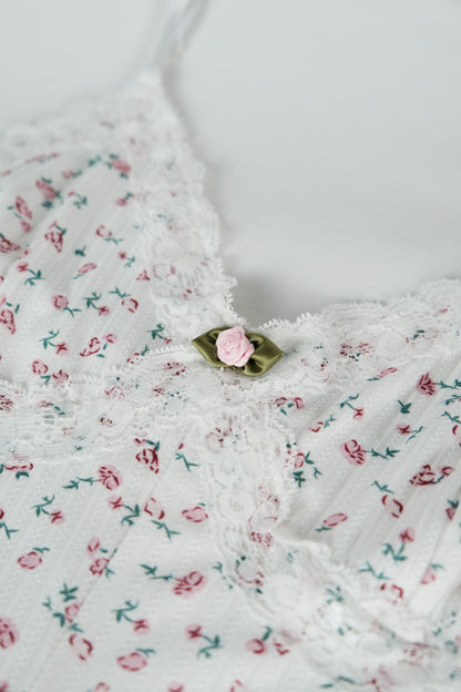 Pastel Floral camisole romper for Homewear