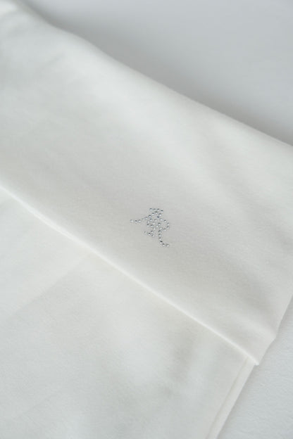 White Foldover Pant