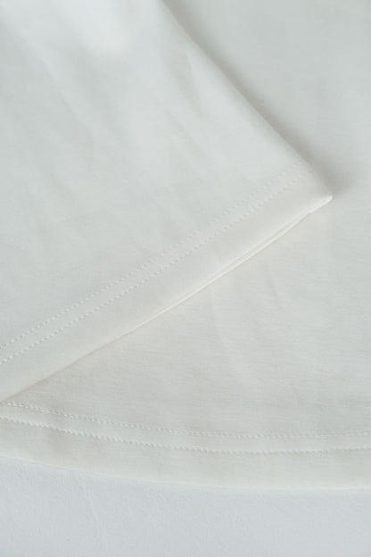 White Foldover Pant